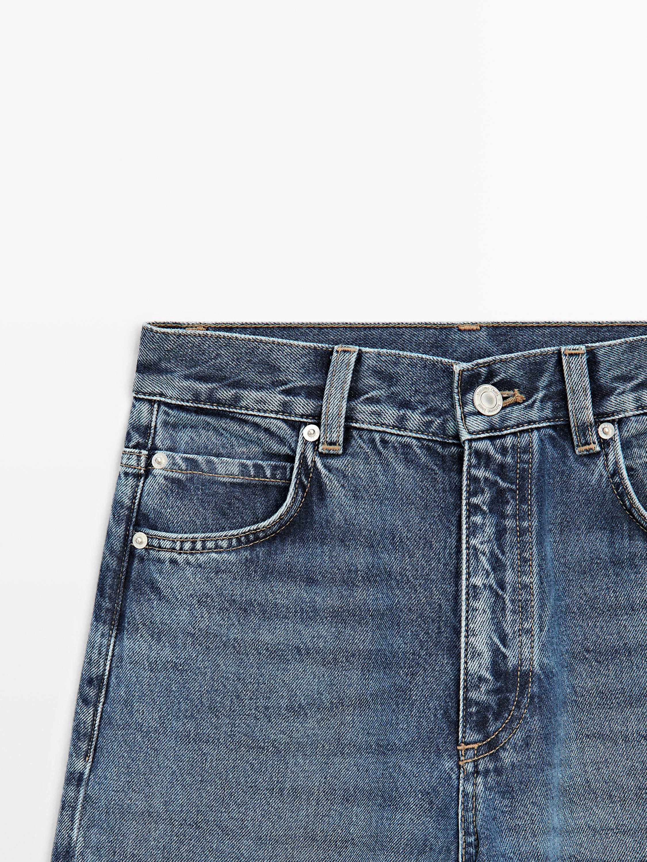 High-waist palazzo jeans